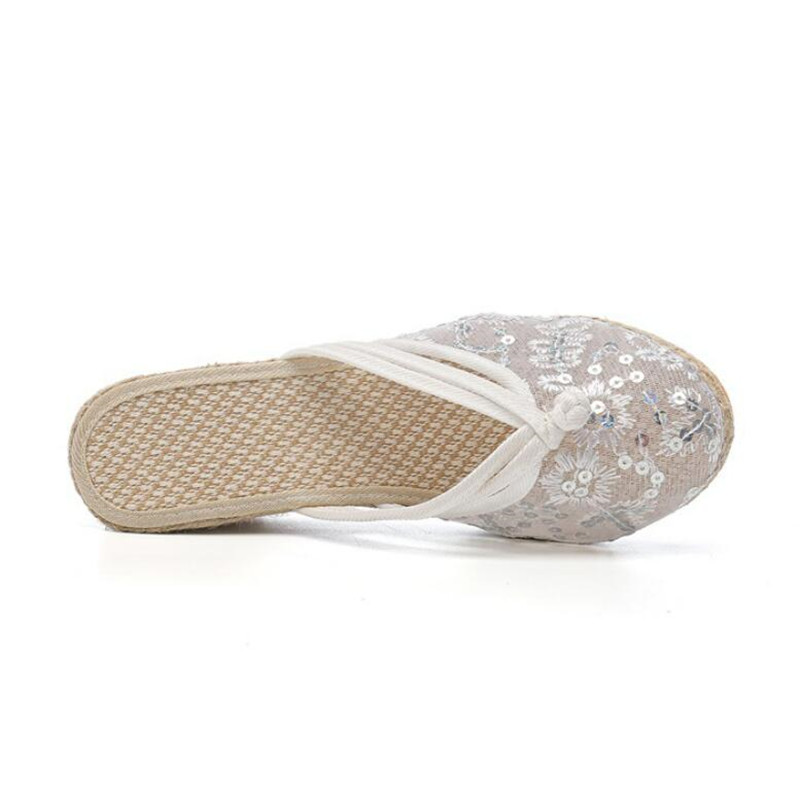 女性用エアメッシュウェッジスリッパ,ファッショナブルなスパン - Wedge Espadrille Women のレビューと価格