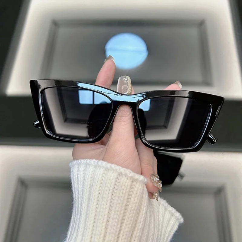 ファッションキャットアイレトロサングラス女性男性ブランド抗紫 - Sunglasses Cat Eye のレビューと価格