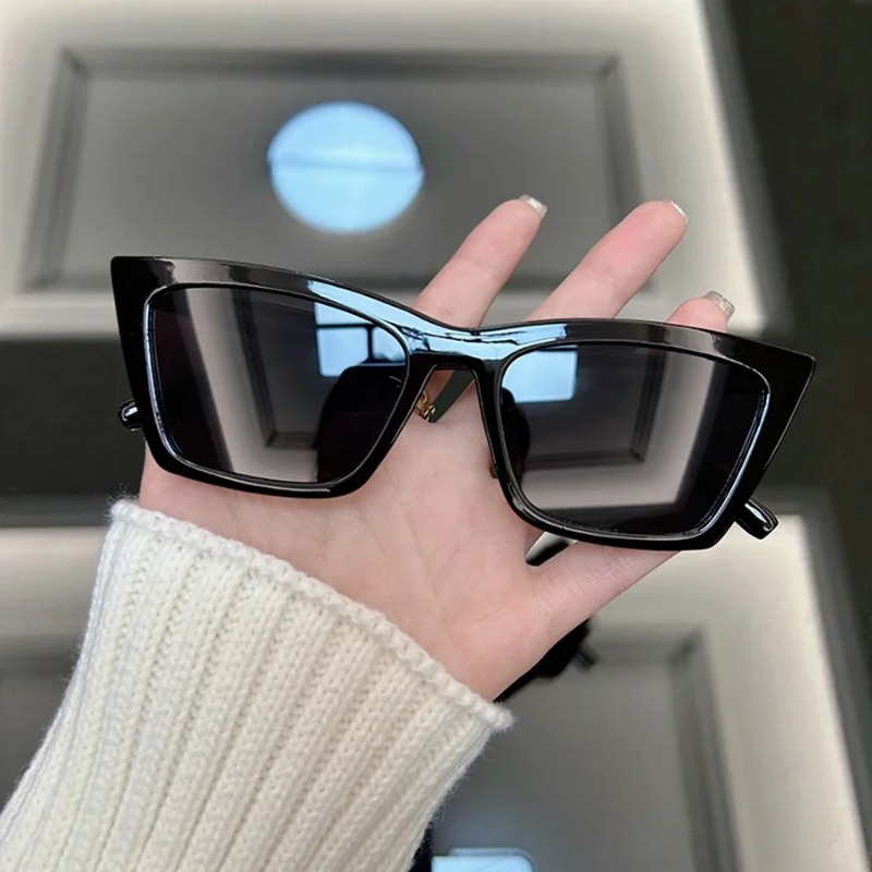 ファッションキャットアイレトロサングラス女性男性ブランド抗紫 - Sunglasses Cat Eye のレビューと価格