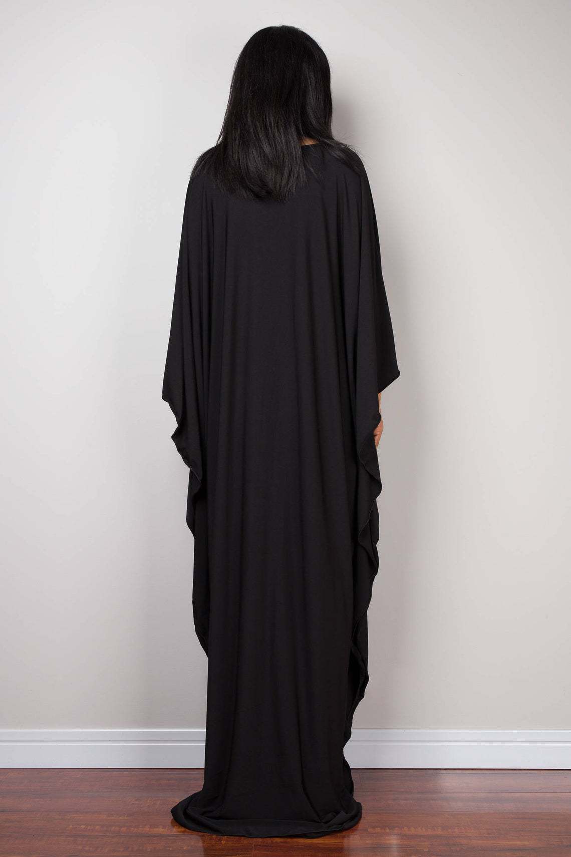 女性用無地カバーアップVネックバットウィングスリーブプラスサ - Cover Up Kaftan のレビューと価格