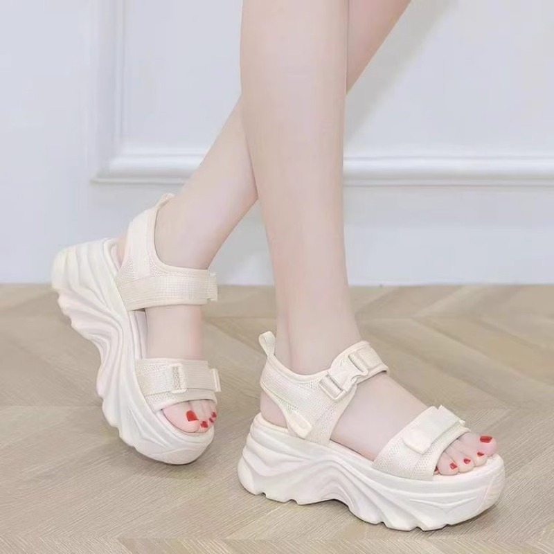 新しいビーチ女性プラットフォームサンダルデザイナー高揚通気性 - Wedge Espadrille Women のレビューと価格