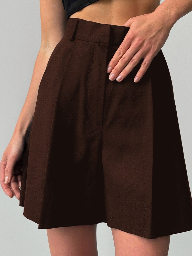 カジュアルなリネンワイドレッグショーツ、ゆったりフィット、ス - Linen Pant Wide のレビューと価格