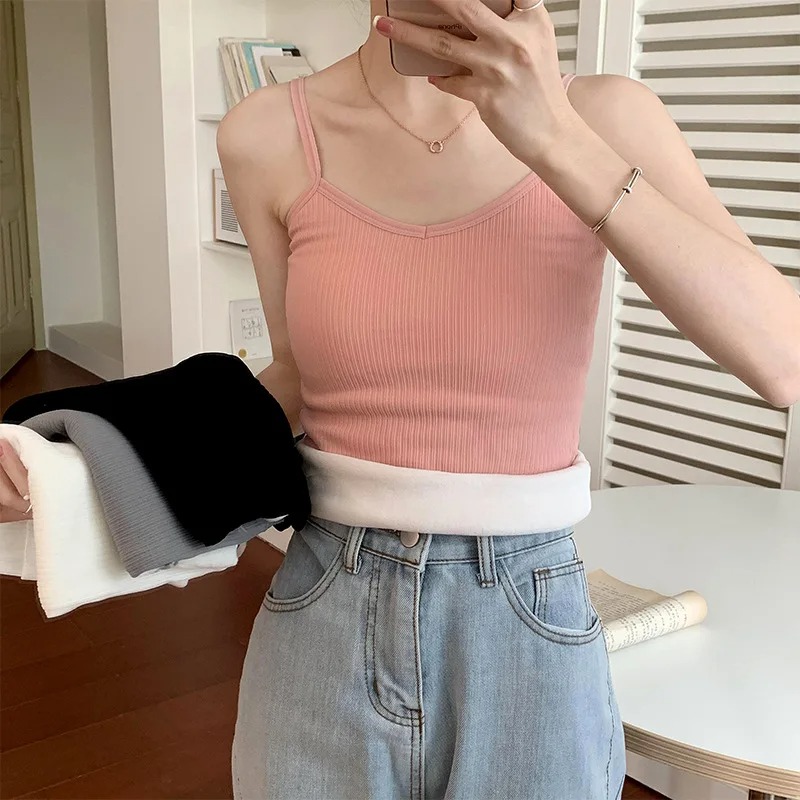 女性用スリム無地トップス、保温性のあるカジュアルで快適な伸縮 - Crop Top Crochet のレビューと価格
